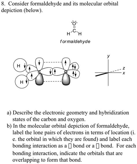 Consider formaldehyde and its molecular orbital depiction (below) H ...