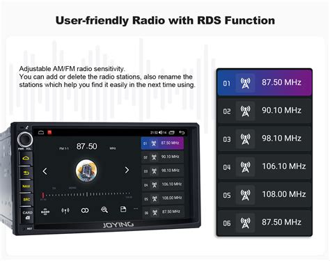 Joying Newest UI 7-Inch Universal Double Din Head Unit Support Android Auto Carplay