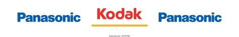 Logos Camera Companies Panasonic Kodak Brands Stock Vector (Royalty Free) 2394357089 | Shutterstock