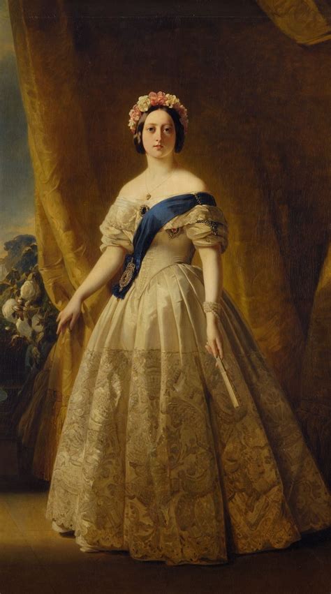 Portrait of Victoria of the United Kingdom, c.1844 - c.1845 - Franz Xaver Winterhalter - WikiArt.org