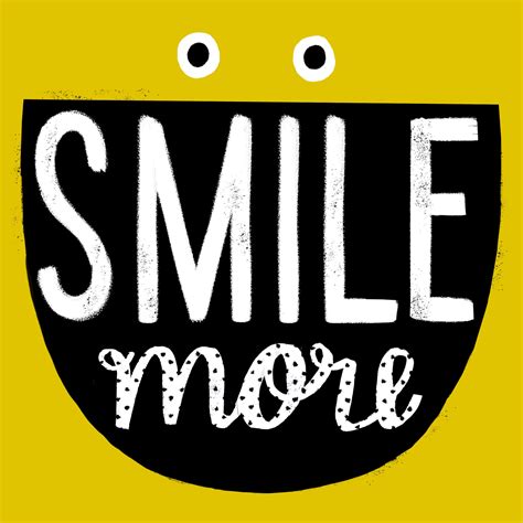 Smile More by Hooray Today! | Words, More words, Lettering