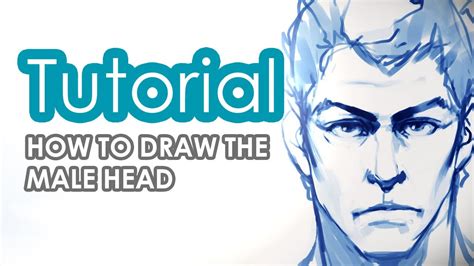 How to draw a male head tutorial - YouTube