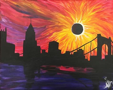 Pittsburgh Skyline Painting at PaintingValley.com | Explore collection ...