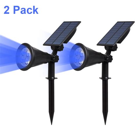 T-SUN Solar Spotlights LED Outdoor Wall Lights, Auto-on at Night/Auto ...