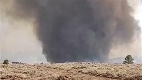 US wildfires: Huge dust devil captured in Oregon | US News | Sky News