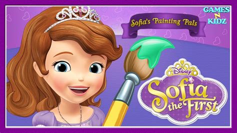 Sofia The First: Princess Sofia Painting Pals Fun Coloring Pages - Disney Junior Kids Games ...