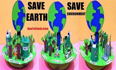 Save earth/environment project 3d model for science exhibition | Earth ...