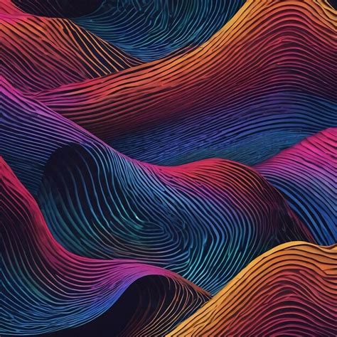 Premium AI Image | Abstract wave line art wallpaper banner format grainy texture and background ...