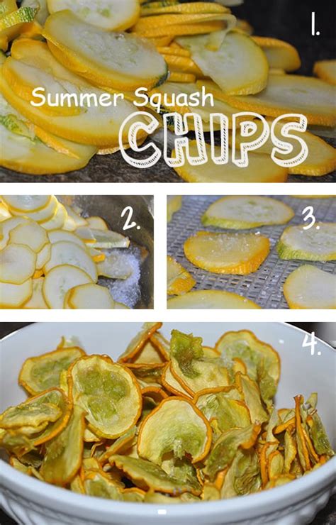 The taste of summer in yellow squash chips