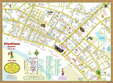 Map of Vientiane Laos - ToursMaps.com