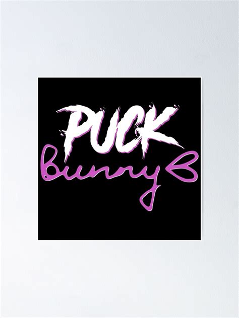 "Puck Bunny Hockey Girl Slang " Poster for Sale by SierraDynamic | Redbubble