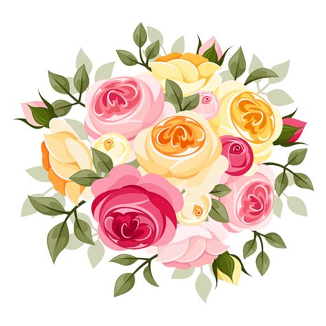 Elegant flowers bouquet vector 04 free download