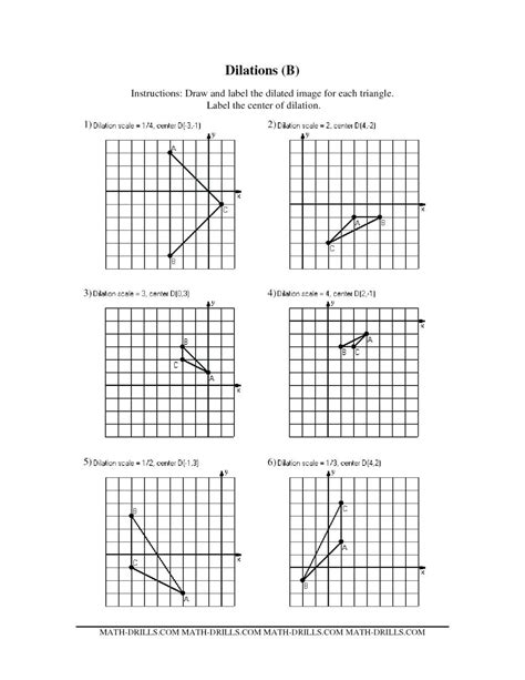 Reflection Translation Rotation Worksheet