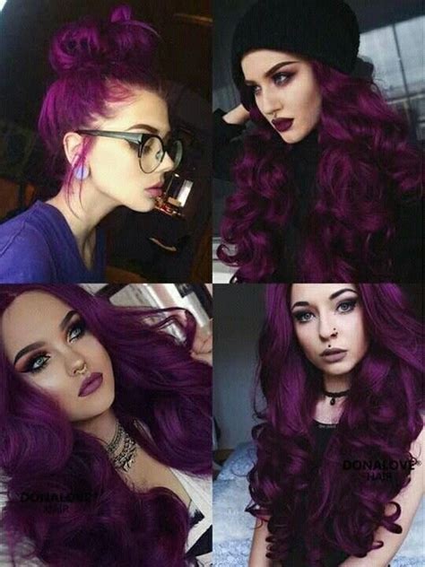 Evilhair - COLOR INSPO Deep Fuchsia Purple hair. Mix up...