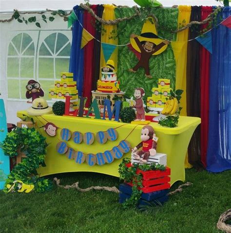 Curious George Birthday Party Decorations! | Curious george birthday ...