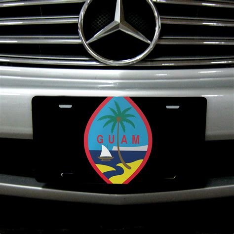 Guam Seal Black Car License Plate – Island Life