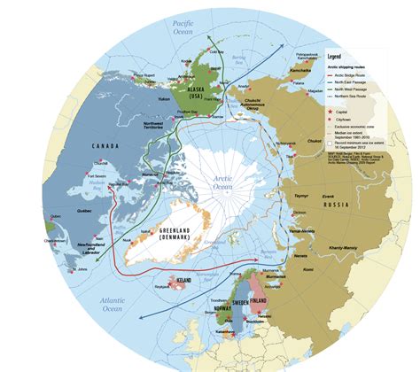 North Sea Route Map