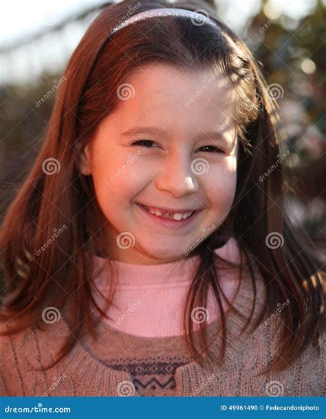 Little Girl with Very Happy Expression Stock Photo - Image of happiness, contentment: 49961490