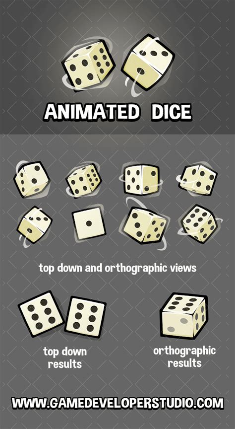 Animated dice roll game asset Dicing, Game Assets, Game Design, Board Games, 2d, Props ...