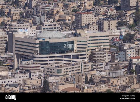 Hebron, Israel/West Bank. A Modern mall surrounded by Palestinian ...