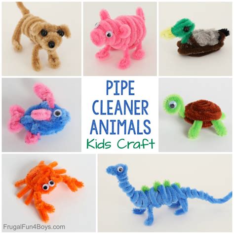 Adorable Pipe Cleaner Animals Craft for Kids - Frugal Fun For Boys and ...