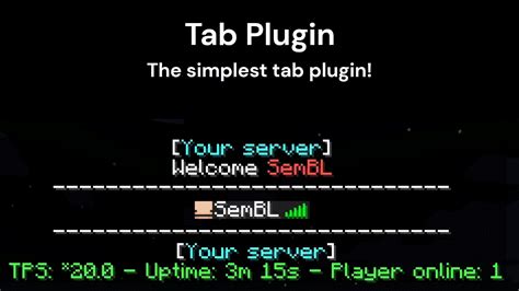 Tab Plugin 1.20 | SpigotMC - High Performance Minecraft