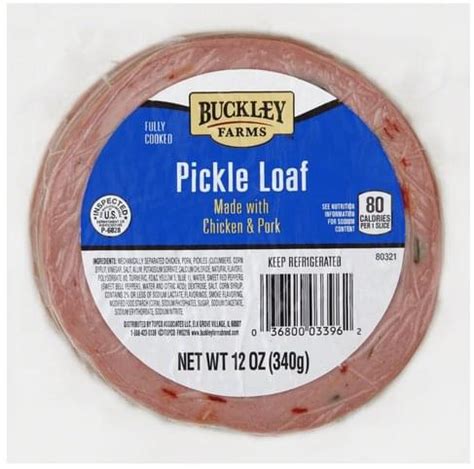 Buckley Farms Pickle Loaf - 12 oz, Nutrition Information | Innit