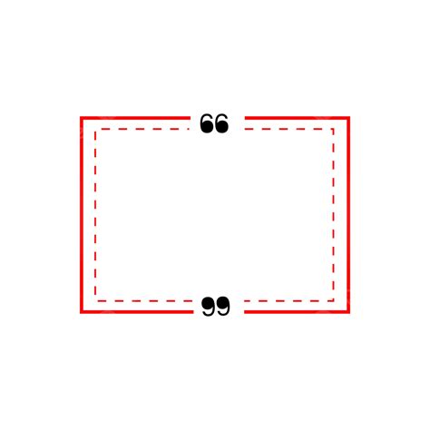 Red Quadrilateral Quotes Text Box Vector, Red Quadrilateral, Quotes ...