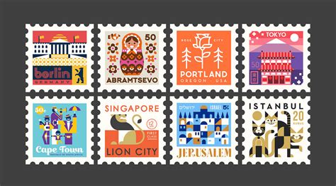 Town Squares: City Stamps Designed by The Makers Company