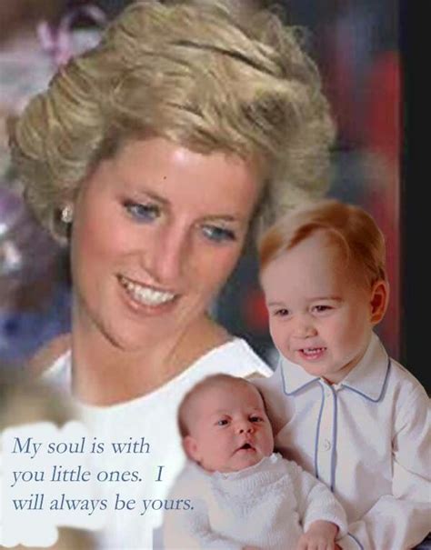 Princess Diana looking down from heaven at her two beautiful ...