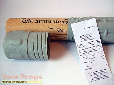 National Treasure Declaration of Independence + Bill + Plastic Document Tube replica movie prop