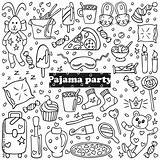 Pajama Party Coloring Pages For Kids sketch template