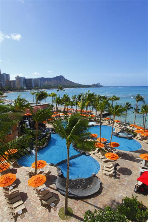 Sheraton Waikiki’s family-friendly resort pool at the Helumoa Playground, which was constructed ...