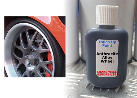 Anthracite Alloy Wheel Touch Up Repair Kit Paint With Brush Kurbing Scratch | eBay