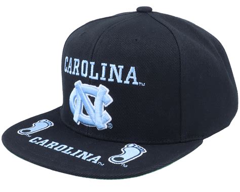 North Carolina Tar Heels Front Loaded Black Snapback - Mitchell & Ness ...