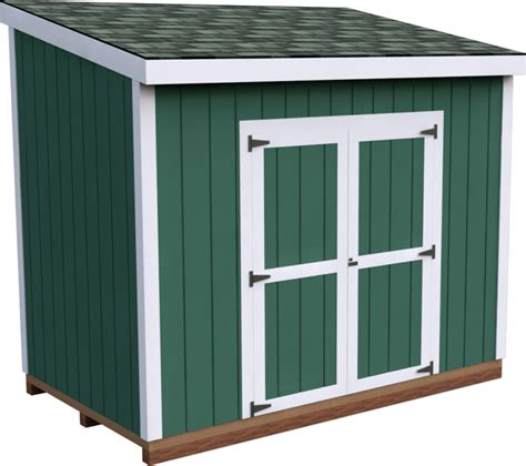 DIY 6X10 Lean-To Storage Shed Plan - 3DSHEDPLANS™