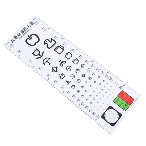 Buy POPETPOP Eye Chart Wall Chart Low Vision Eye Chart Pocket Eye Chart for Eye Exams Online at ...