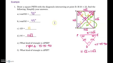 8.4 Special Parallelogram - Square - YouTube