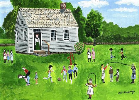 School days Painting by Jeff Blazejovsky - Fine Art America