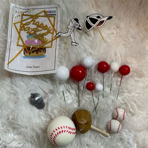 Party Supplies | Baseball Cake Decorations Sports Theme Party | Poshmark