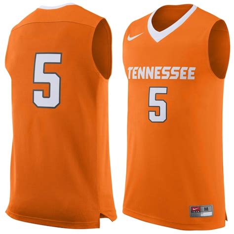 Men's Nike #5 Tennessee Orange Tennessee Volunteers Replica Jersey ...