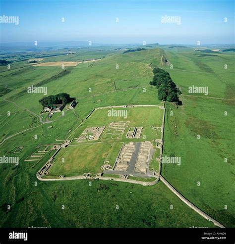 Aerial view of hadrian fort hi-res stock photography and images - Alamy