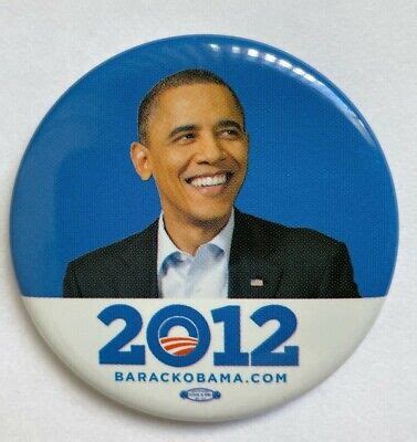 BARACK OBAMA 2012 For PRESIDENT Photo Campaign Button | eBay