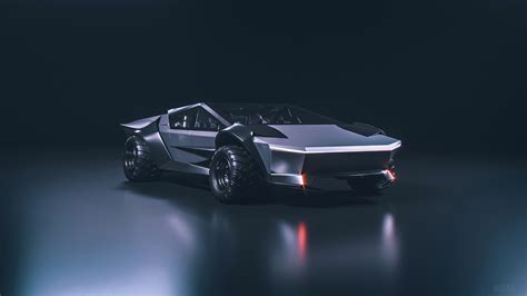 tesla cybertruck, delorean, synthwave, artist, artwork, digital art, hd, 4k, neon, tesla, HD ...