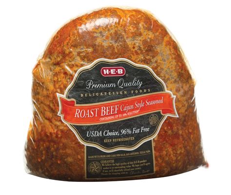 H-E-B Deli Cajun Style Roast Beef, Sliced - Shop Meat at H-E-B