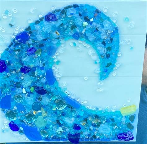 Sea Glass Ocean Blue Wave - Etsy