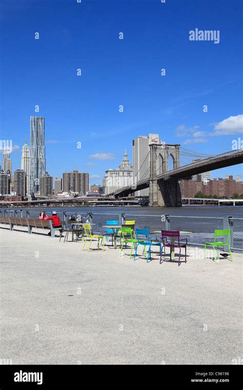 Brooklyn Bridge Park, Pier 1, Brooklyn, New York City, USA Stock Photo - Alamy