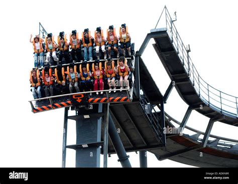 Oblivion Ride Alton Towers theme park EDITORIAL USE ONLY Stock Photo, Royalty Free Image ...