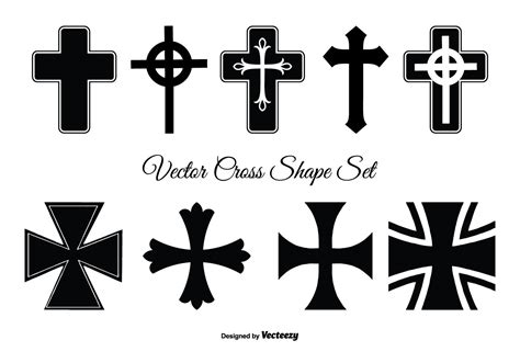Assorted Cross Shape Set 100833 Vector Art at Vecteezy
