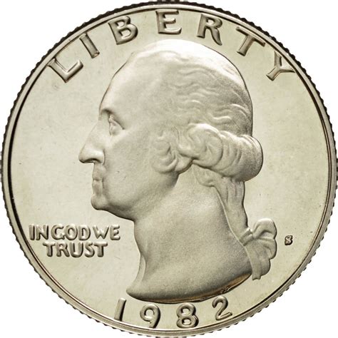 Quarter Dollar 1982 Washington, Coin from United States - Online Coin Club